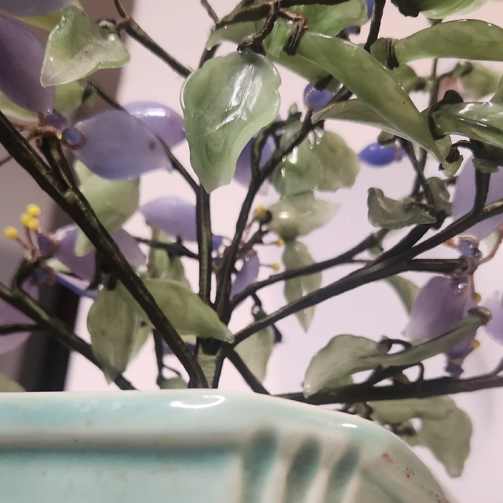Antique | Jade Glass Bosai Tree